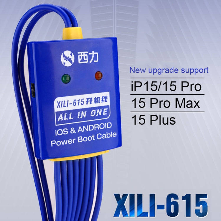 XILI 615 iBoot Power Supply On/Off Boot Line for iPhone 6 Plus-15 Pro Max / Android, XILI 615
