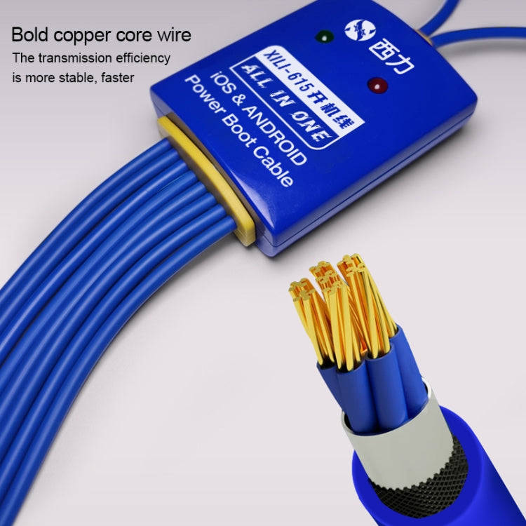 XILI 615 iBoot Power Supply On/Off Boot Line for iPhone 6 Plus-15 Pro Max / Android, XILI 615