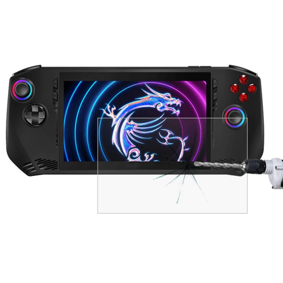9H 0.3mm Explosion-proof Tempered Glass Film, For MSI Claw 8 AI+, For MSI Claw 7 inch Game Console
