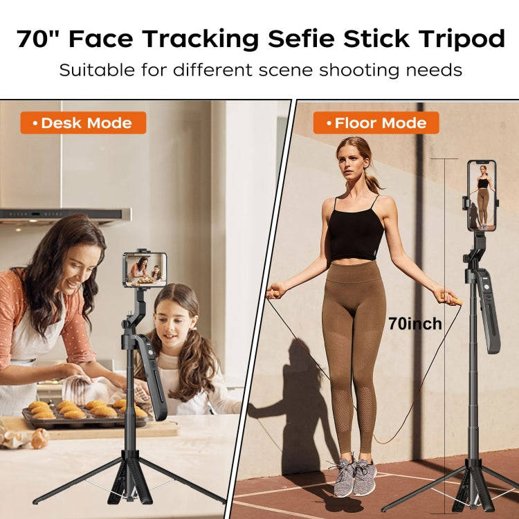 FUNSNAP A6 360 Degree Al Gimbal Selfie Stick Smart Face Tracking Integrated Tripod