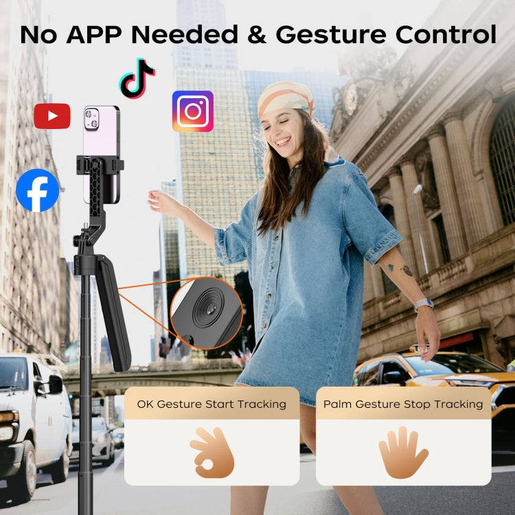FUNSNAP A6 360 Degree Al Gimbal Selfie Stick Smart Face Tracking Integrated Tripod