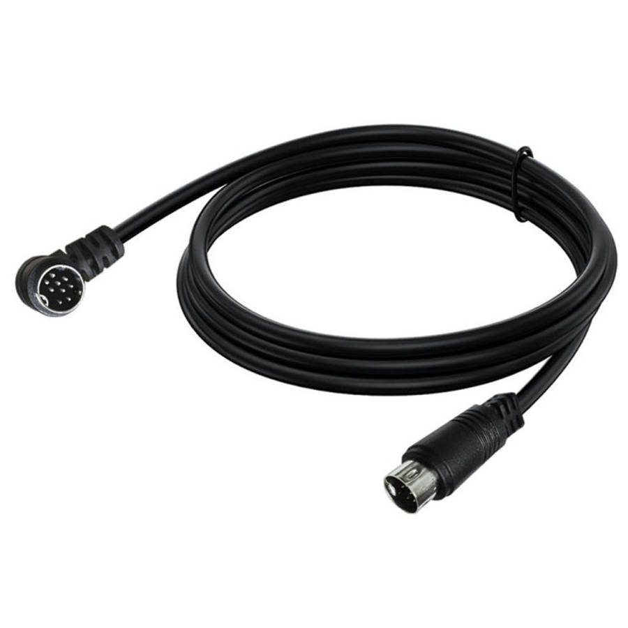 Single Curved mini DIN 9 Pin TV Audio Adapter Cable, 0.5m, 1.8m, 3m