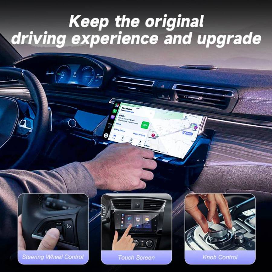 2 in 1 USB Wired to Wireless Car CarPlay / Android Auto Box Adapter, 4109 (Black), 4109 (White), ...