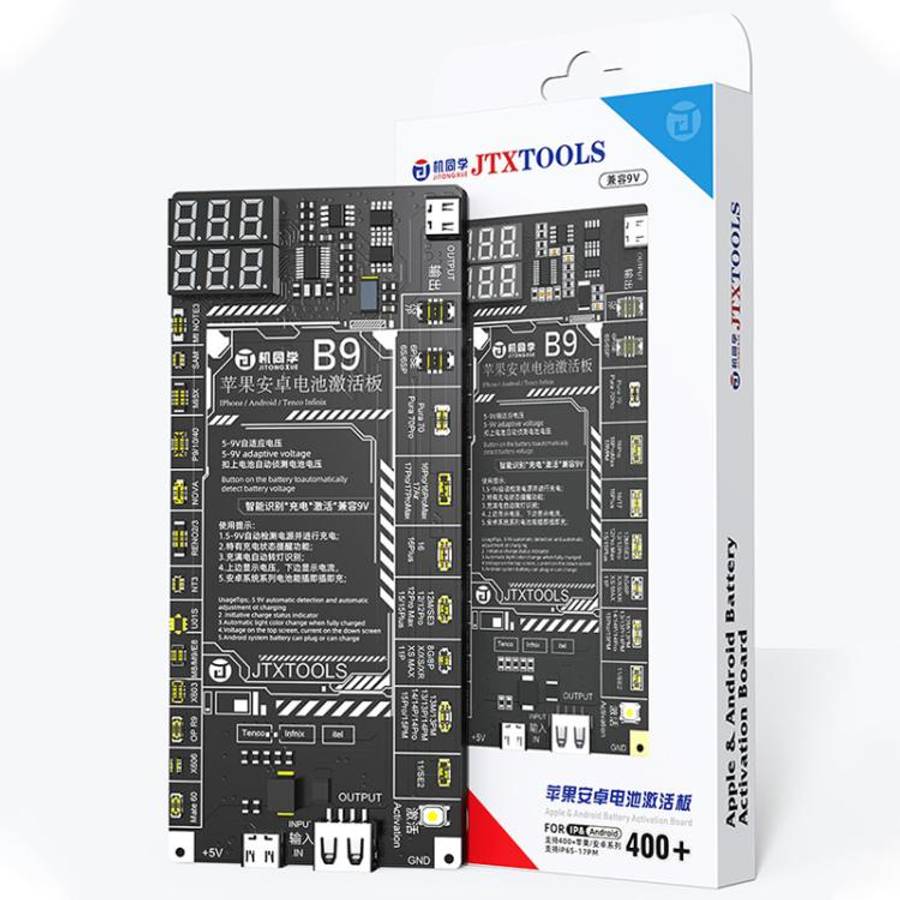 JTX B9 5-9V Battery Charging Activation Board for iPhone 6S-17 Pro Max (without 16e) & Android, J...