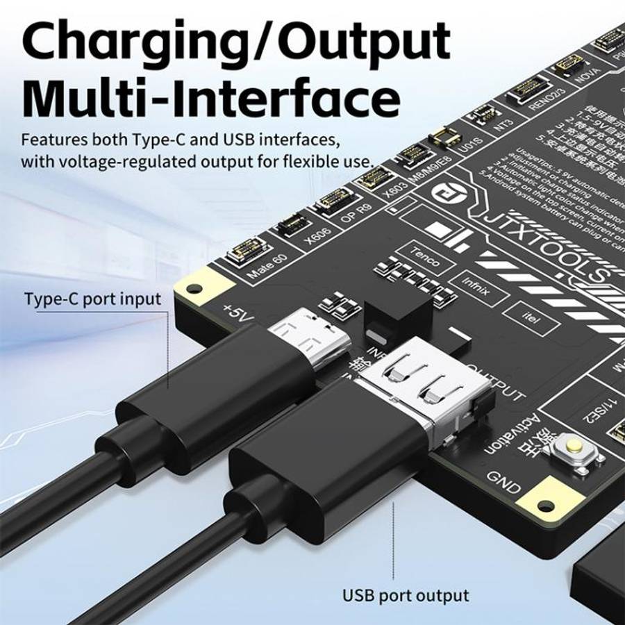 JTX B9 5-9V Battery Charging Activation Board for iPhone 6S-17 Pro Max (without 16e) & Android, J...