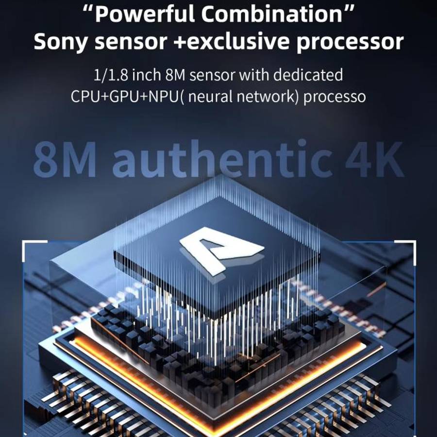 QianLi 6.5X-58X Gorilla 4K Industrial Camera, US Plug, EU Plug