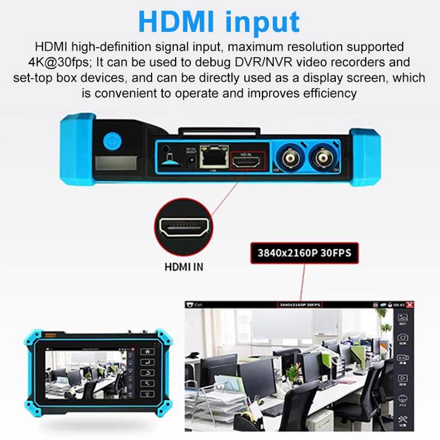 IPC-5100 Plus 4K Network Coaxial Simulation Engineering Video Surveillance Tester, US Plug, EU Pl...