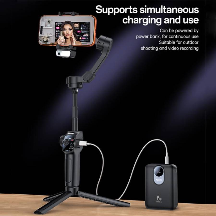 Yesido SF32 Pro Telescopic 3-Axis Gimbal Selfie Stick with AI Module, SF32 Pro