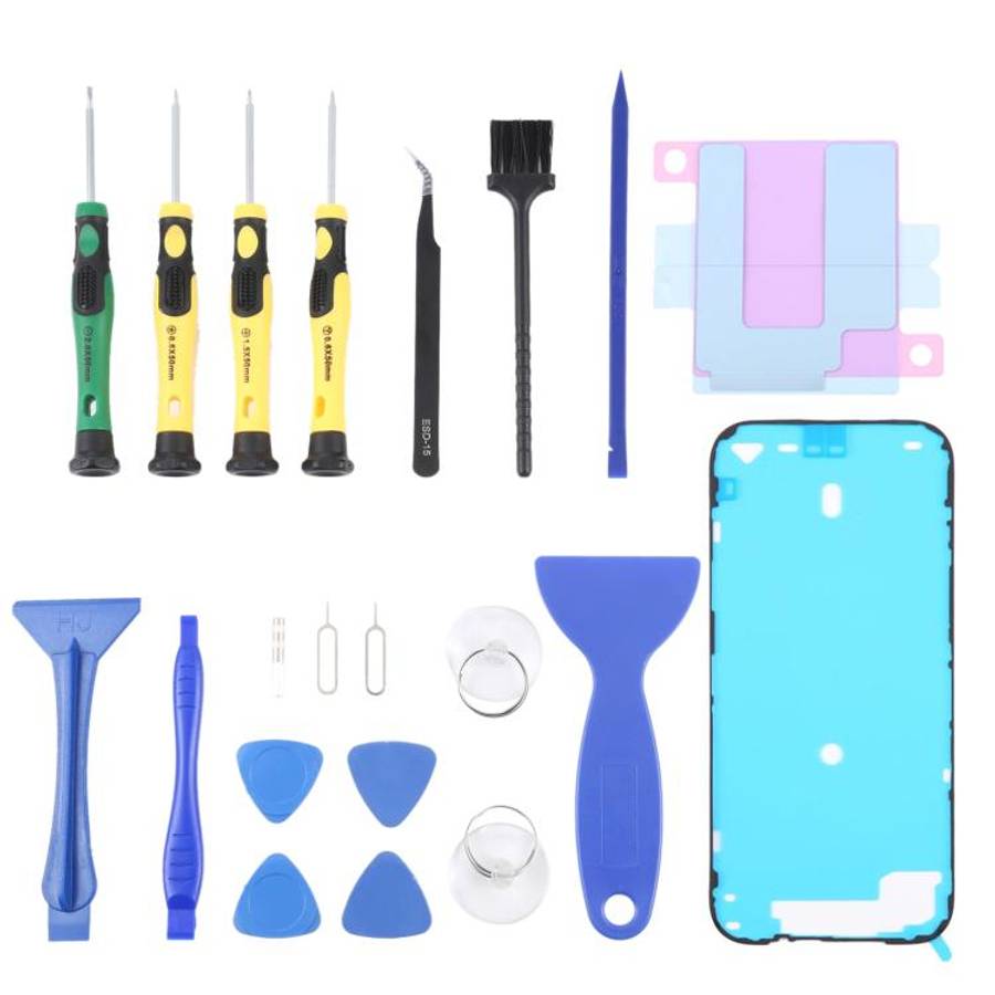JIAFA JF-8182 21 in 1 Battery Adhesive + Waterproof Adhesive + Repair Tool Set, For iPhone 17 Pro...