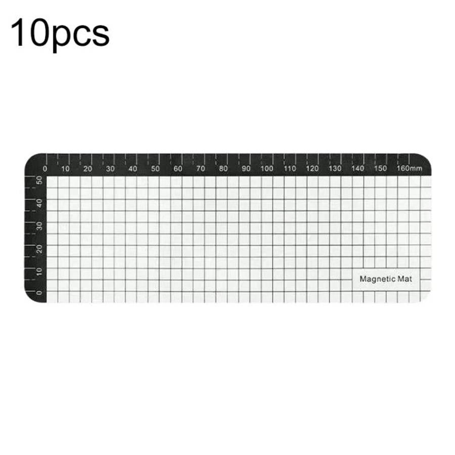 10pcs Anti-Loss Magnetic Screw Mat, 14.5 x 4.5cm, 17.9 x 6.5cm