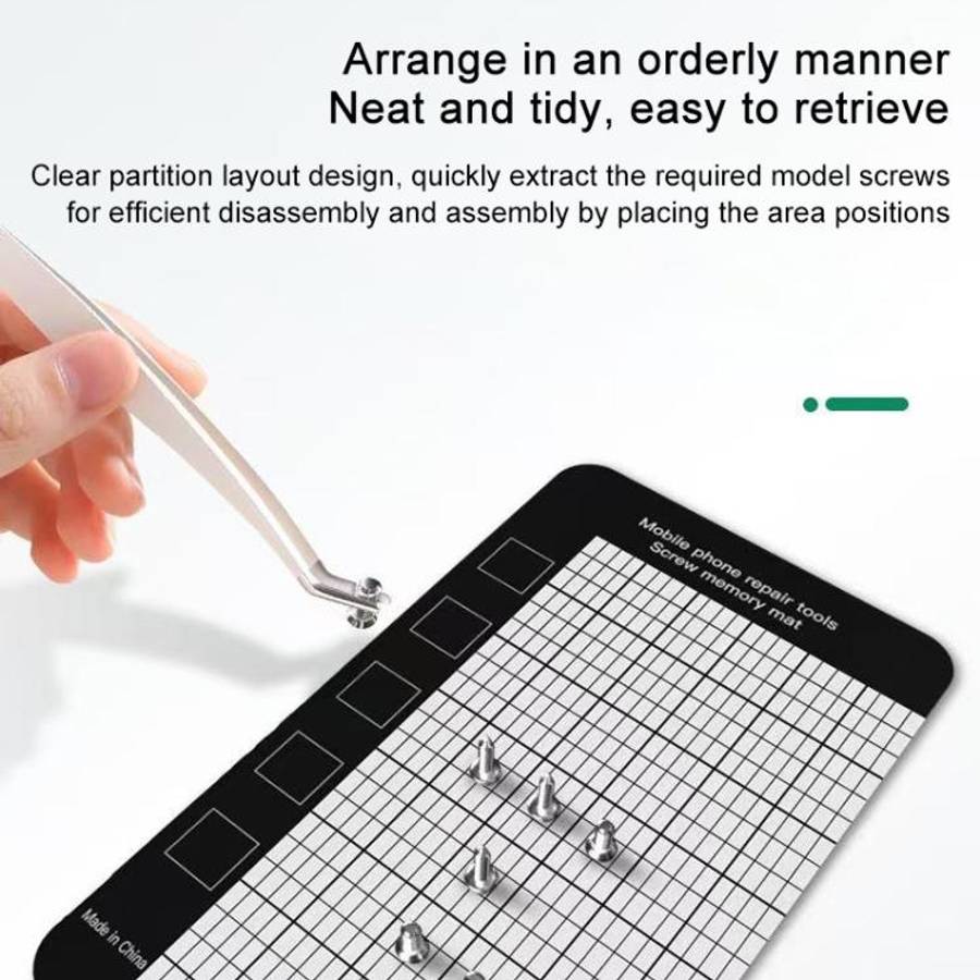 10pcs Anti-Loss Magnetic Screw Mat, 14.5 x 4.5cm, 17.9 x 6.5cm