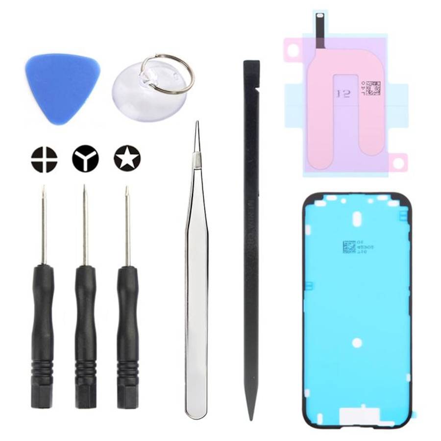 JIAFA JF-8162 9 in 1 Battery Adhesive + Waterproof Adhesive + Repair Tool Set, For iPhone 17 Pro ...
