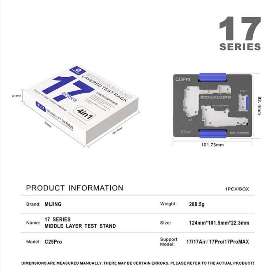 Mijing C25Pro Motherboard Layered Testing Fixture For iPhone 17 Series