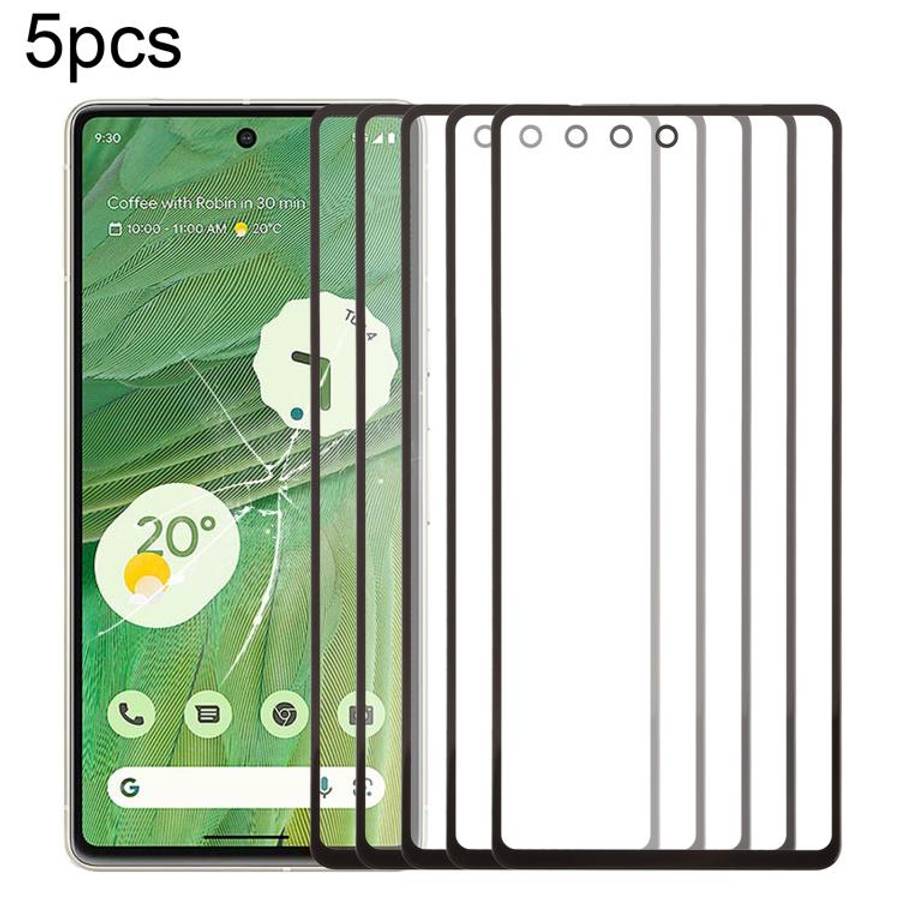 5pcs Front Screen Outer Glass Lens with OCA Optically Clear Adhesive, For Google Pixel 10 Pro XL,...