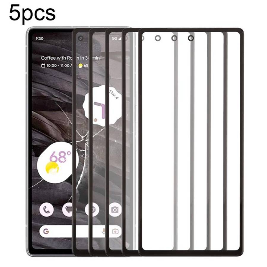 5pcs Front Screen Outer Glass Lens with OCA Optically Clear Adhesive, For Google Pixel 10 Pro XL,...