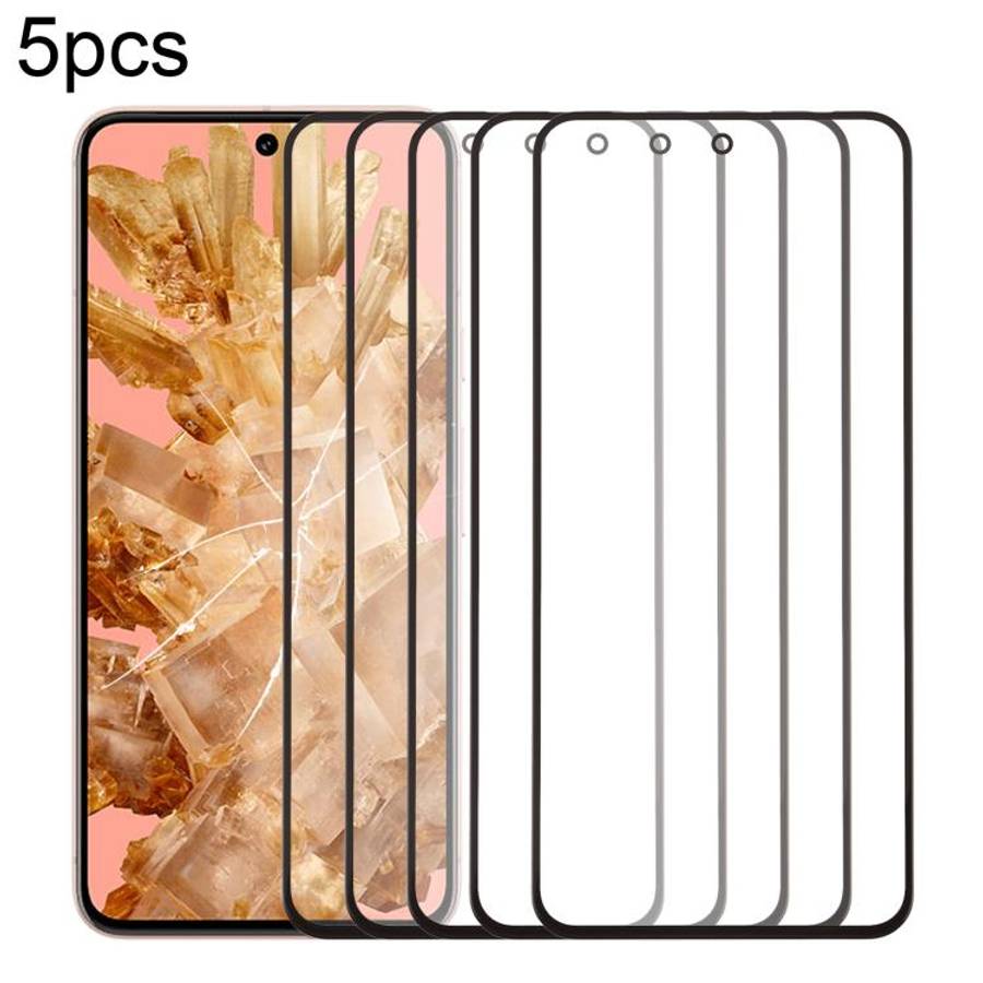 5pcs Front Screen Outer Glass Lens with OCA Optically Clear Adhesive, For Google Pixel 10 Pro XL,...