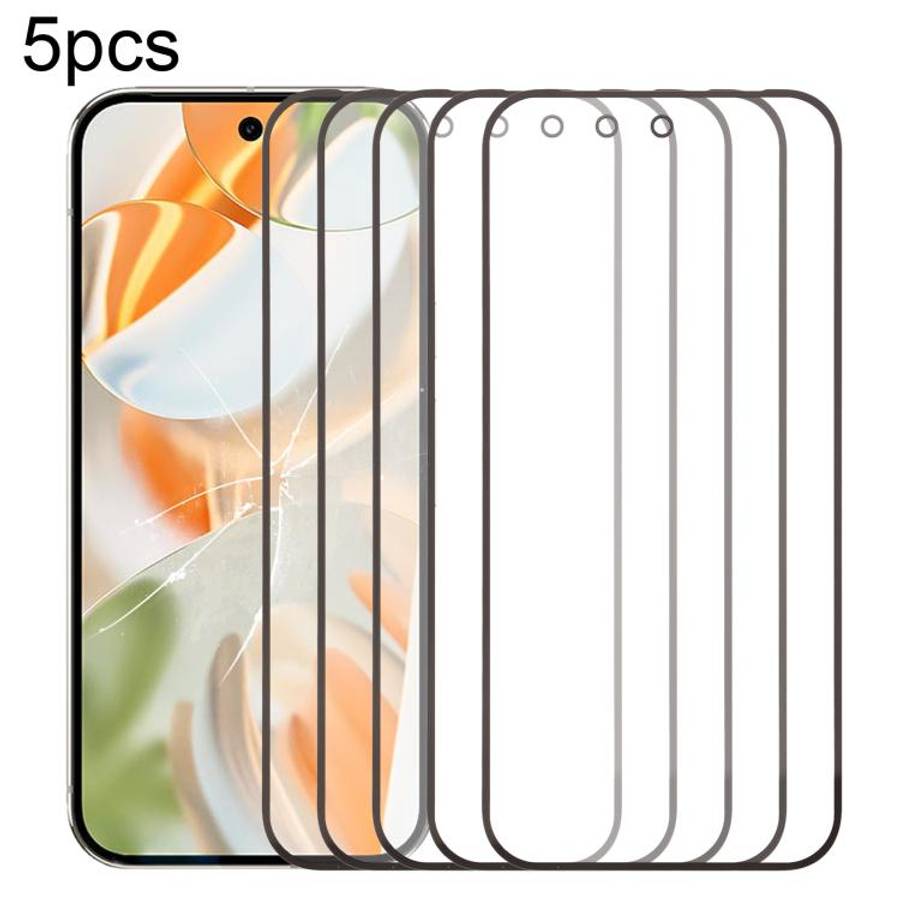 5pcs Front Screen Outer Glass Lens with OCA Optically Clear Adhesive, For Google Pixel 10 Pro XL,...
