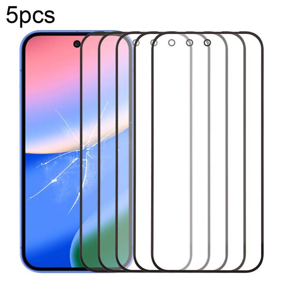 5pcs Front Screen Outer Glass Lens with OCA Optically Clear Adhesive, For Google Pixel 10 Pro XL,...
