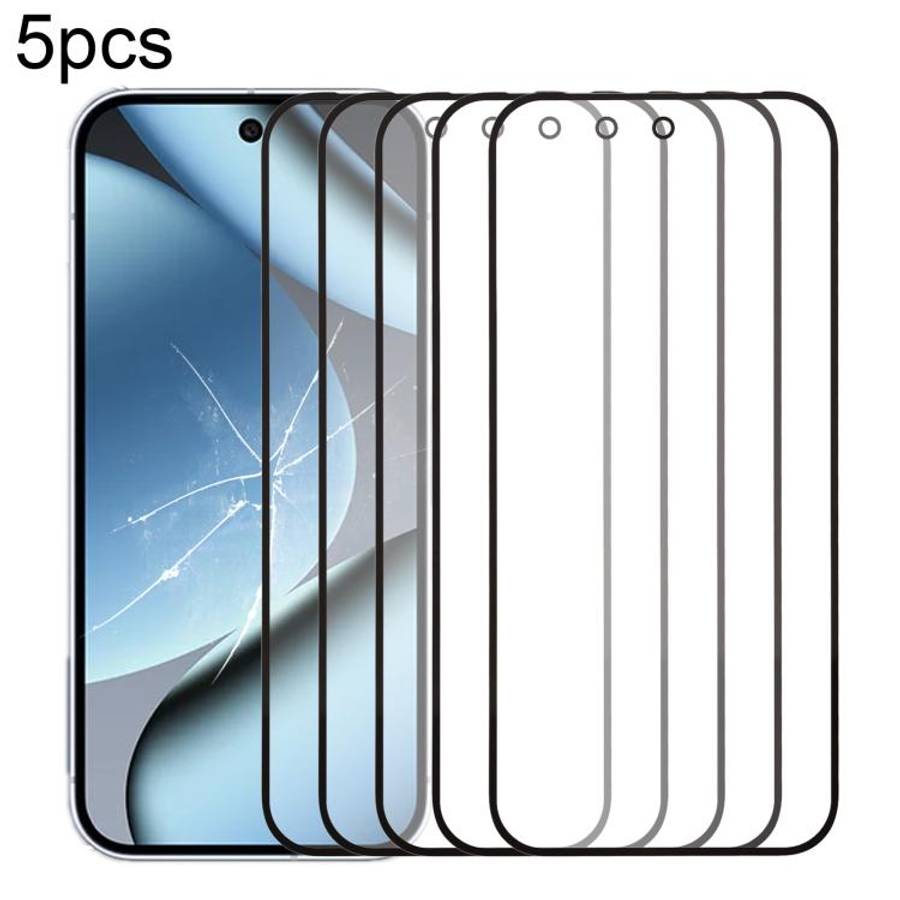 5pcs Front Screen Outer Glass Lens with OCA Optically Clear Adhesive, For Google Pixel 10 Pro XL,...