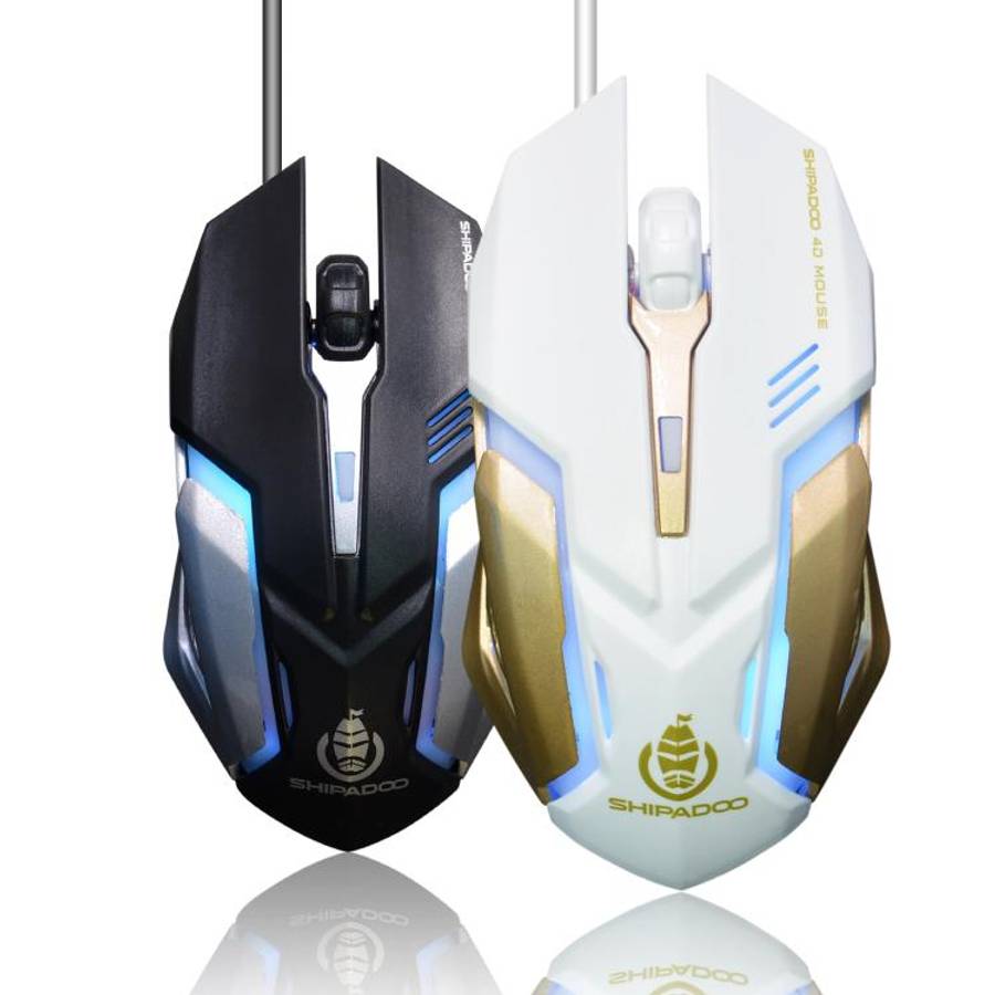 SHIPADOO S150 4D 1600 DPI Ergonomic Optical USB Wired Mouse
