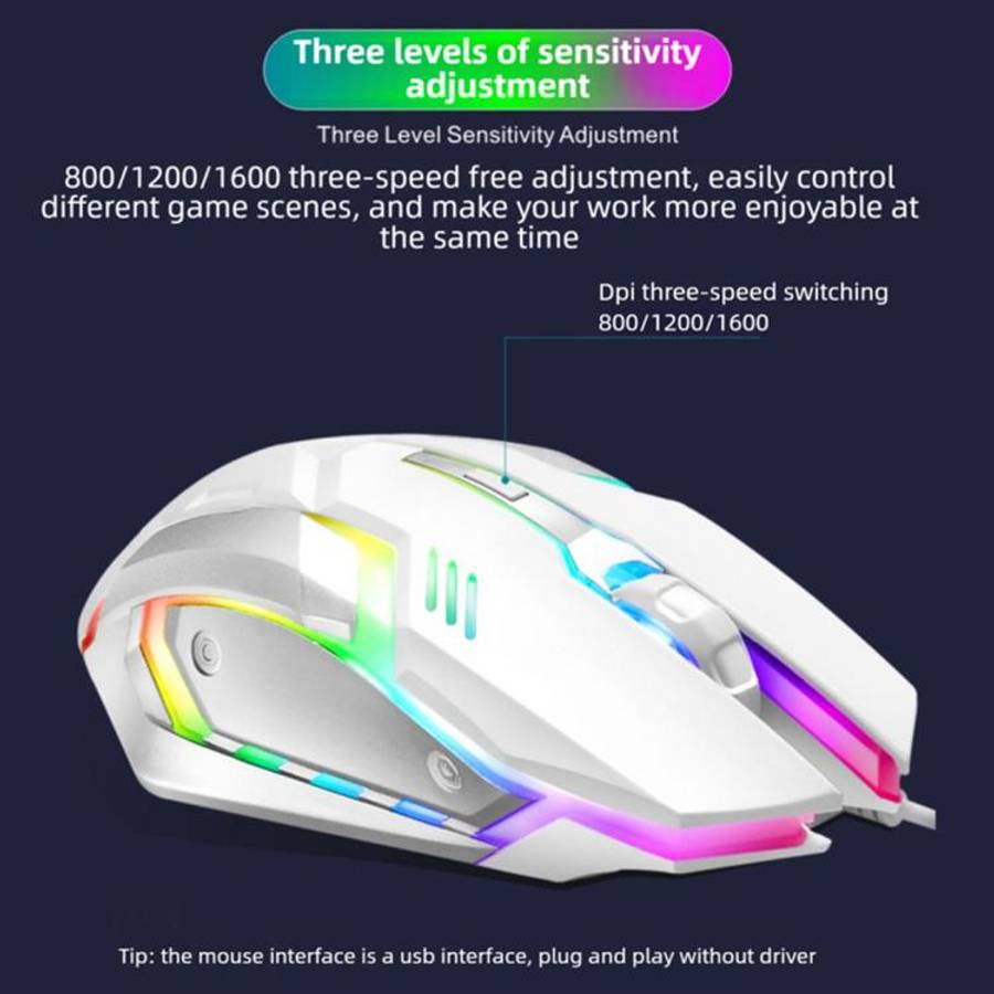 SHIPADOO S150 4D 1600 DPI Ergonomic Optical USB Wired Mouse