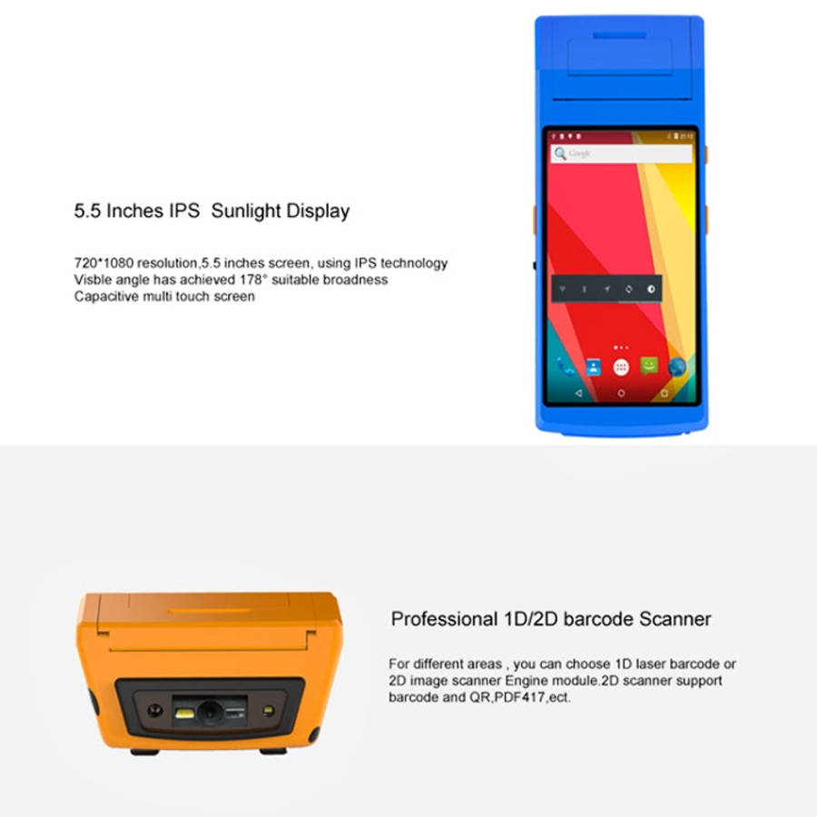 PDA-5501 Multi-function 5.5 inch IPS Screen IP65 Protection All-in-one Intelligent Terminal, Buil...