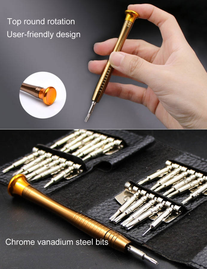 25 in 1 Screwdriver for iPhone 3/4/5/6,Galaxy, Huawei, Xiaomi, Other Smart Phones, Digital Camera...