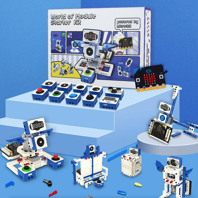 Yahboom Building Block Sensor Module Kit, Compatible with Micro:bit V2/V1.5 Arduino UNO Raspberry...