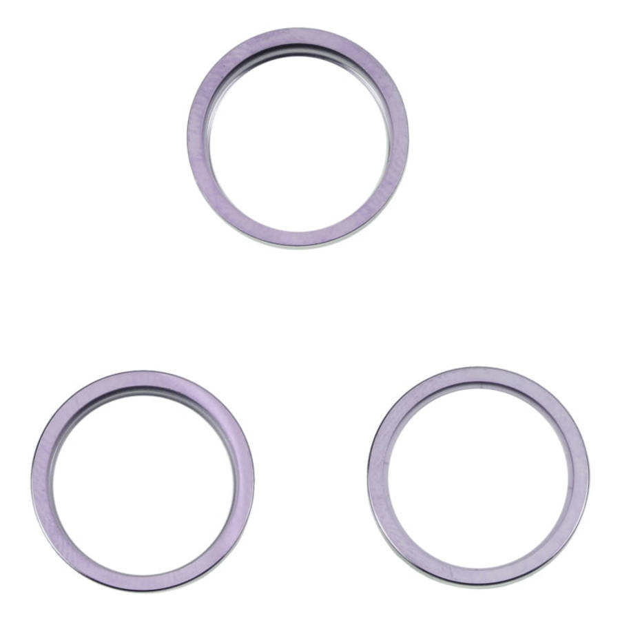 For iPhone 14 Pro Max 3PCS Rear Camera Glass Lens Metal Outside Protector Hoop Ring, For iPhone 1...