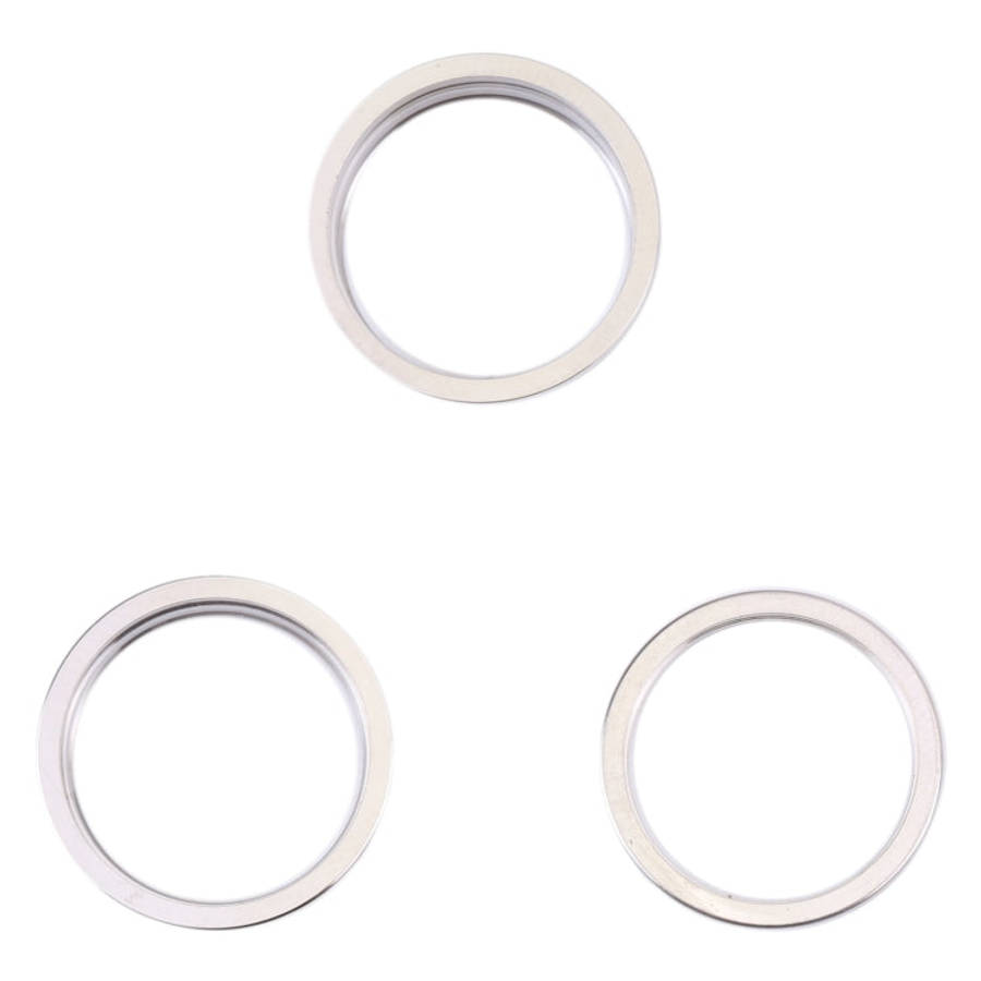 For iPhone 14 Pro Max 3PCS Rear Camera Glass Lens Metal Outside Protector Hoop Ring, For iPhone 1...