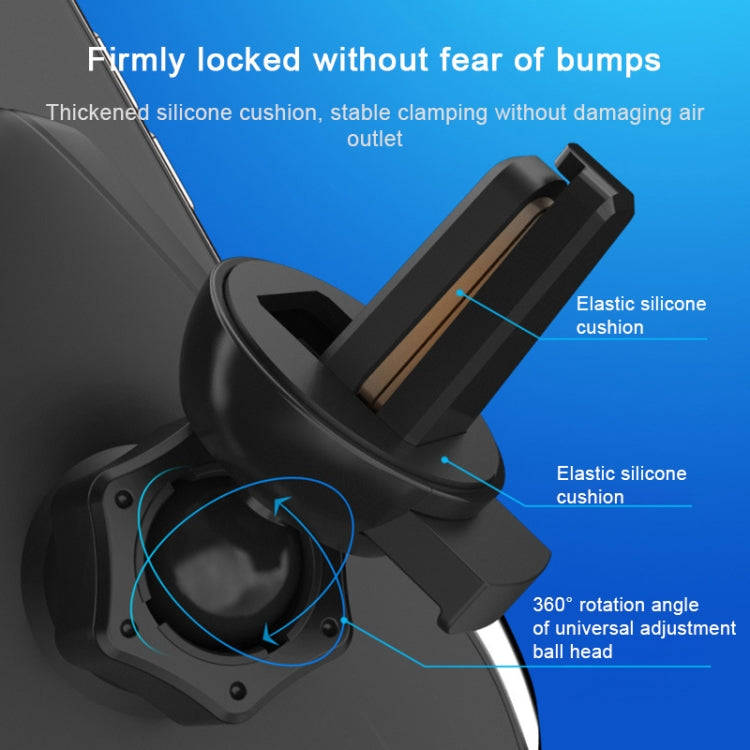 S7 15W QI 360 Degree Rotatable Infrared Induction Car Air Outlet Wireless Charging Mobile Phone H...