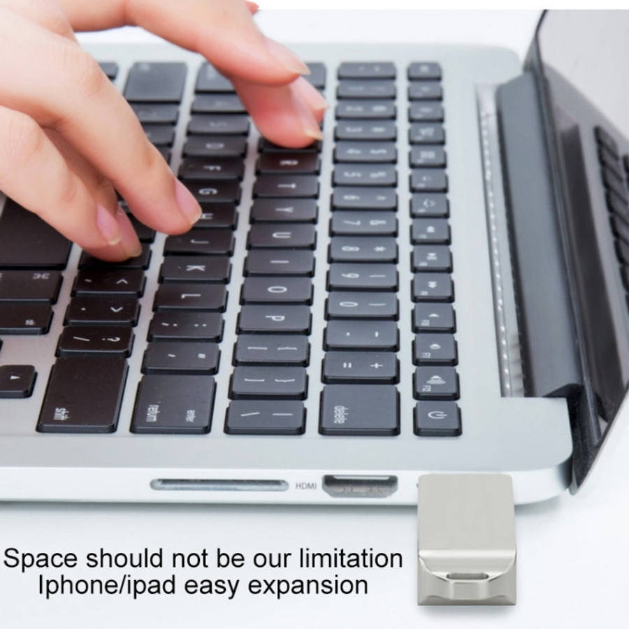 S31 3 in 1 16GB Micro USB 2.0 + USB-C / Type-C + 8 Pin Interface Metal Twister Flash Disk, 16GB
