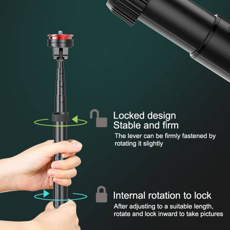Aluminum Alloy Mobile Phone Bluetooth Selfie Stick Live Floor Tripod Bracket, Height: 1.5m, Heigh...