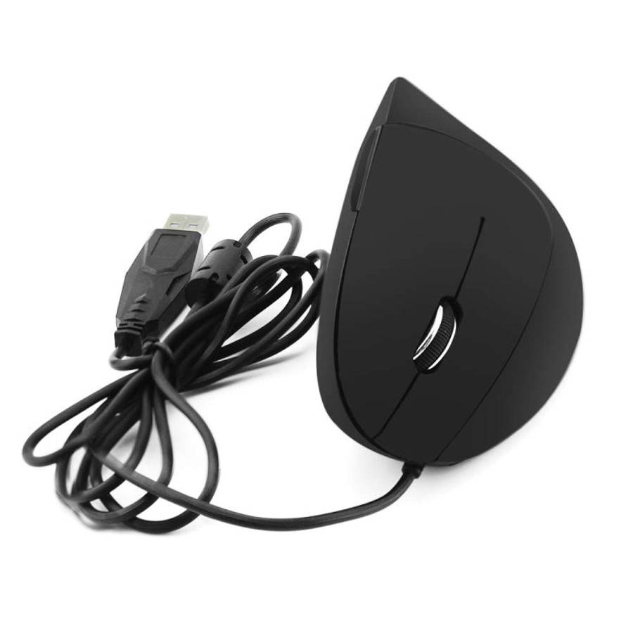 CM0093 Wired Version 2.4GHz Three-button Vertical Mouse for Left-hand, Resolution: 1000DPI / 1200...