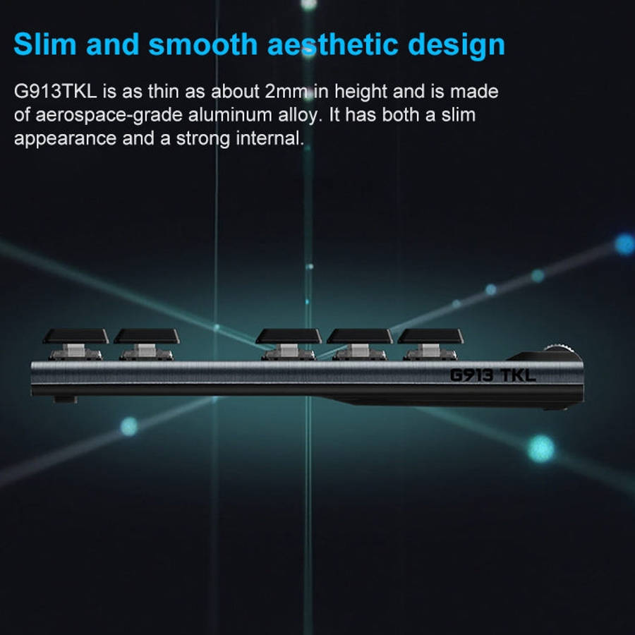 Logitech G913 TKL Wireless RGB Mechanical Gaming Keyboard (GL-Linear), GL-Linea