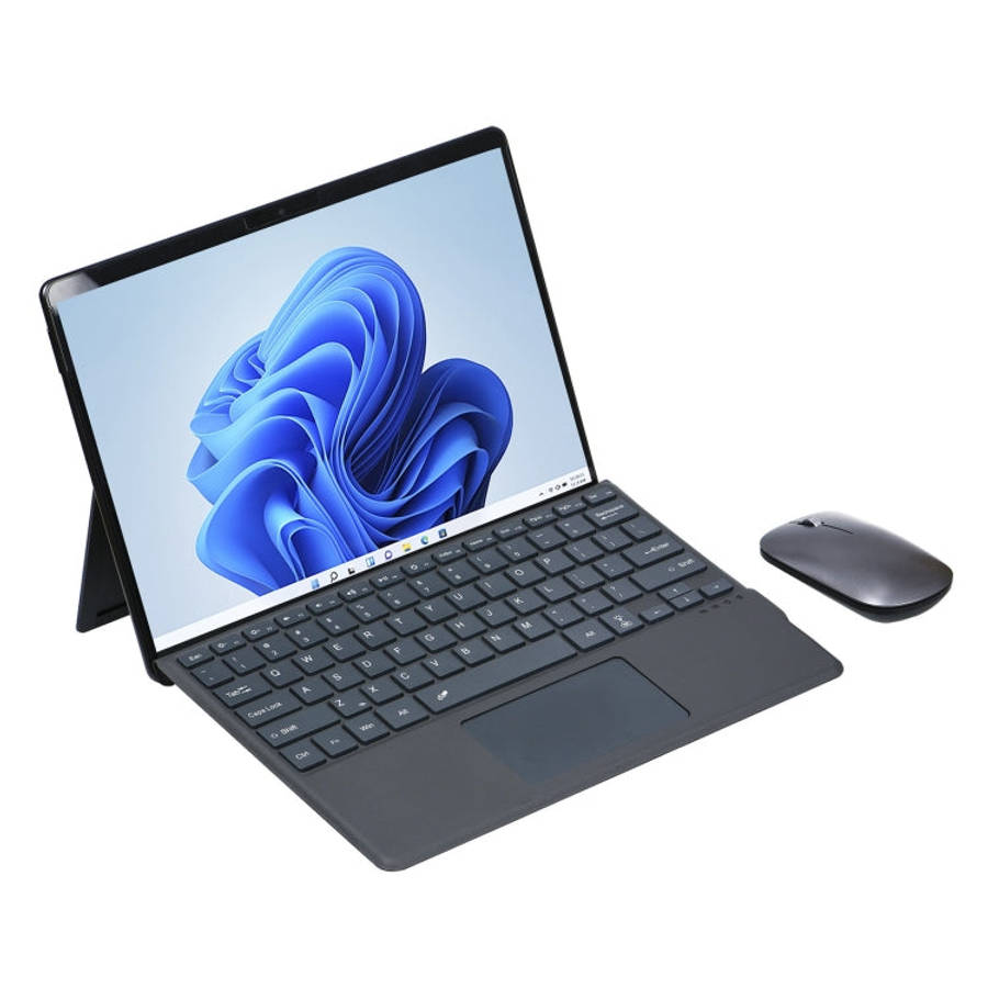 For Microsoft Surface Pro 8 Tablet Colorful Backlight Bluetooth Keyboard Leather Case with Pen Sl...
