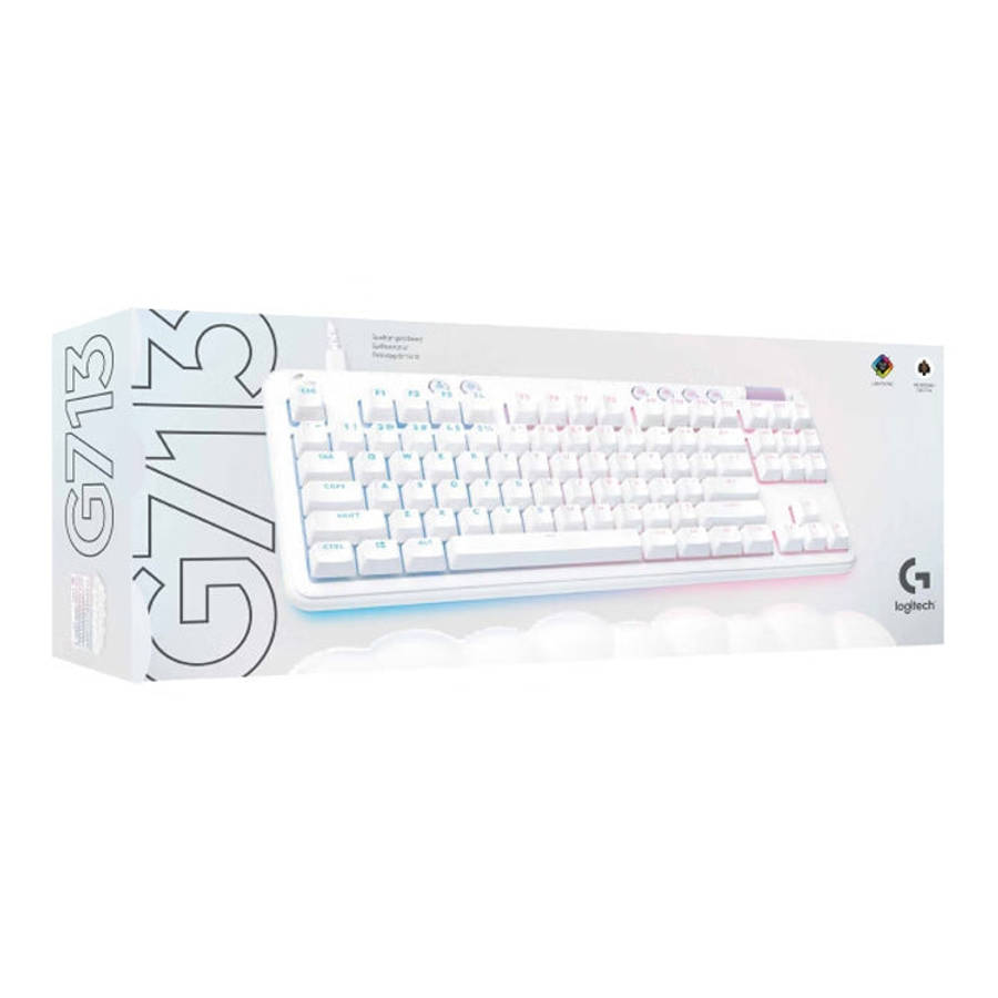 Logitech Aurora G713 RGB Wired Game E-sports 87-key Mechanical Keyboard with Palm Support, Tea Sh...