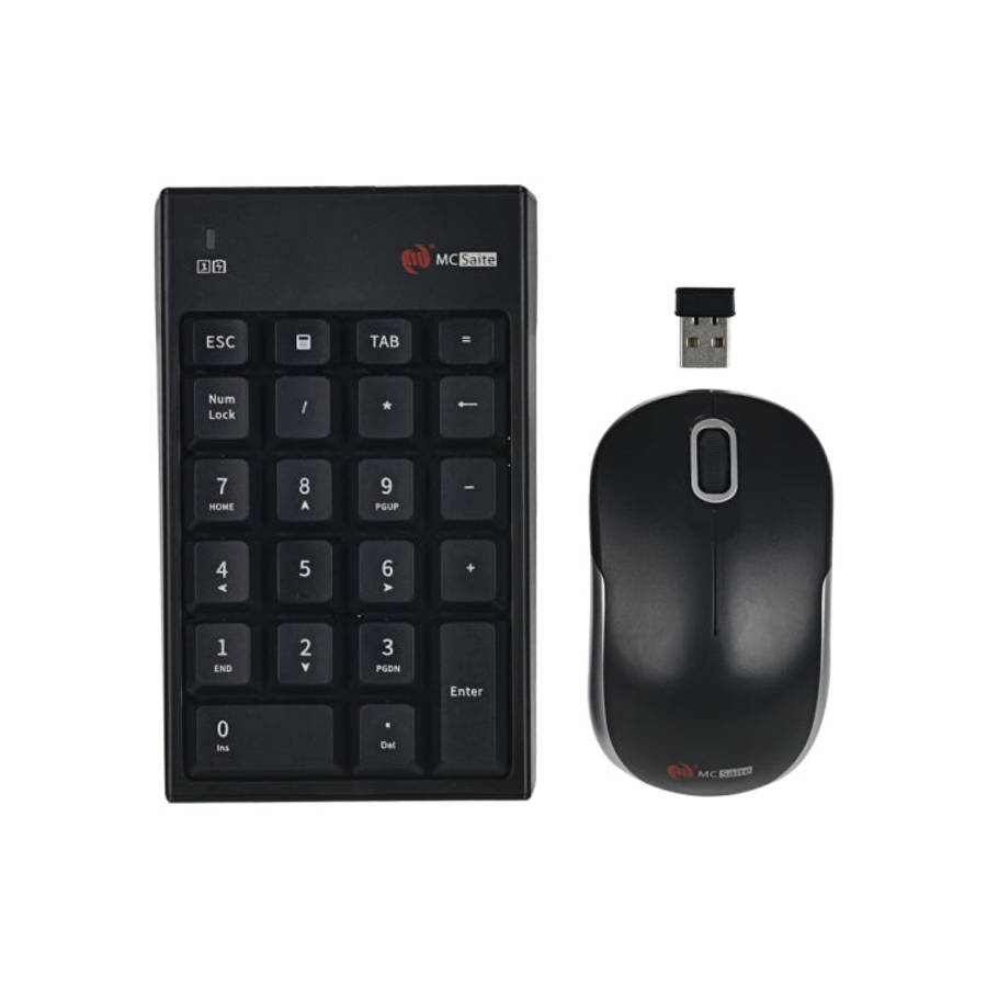 MC Saite MC-61CB 2.4GHz Wireless Mouse + 22 Keys Numeric Pan Keyboard with USB Receiver Set for C...