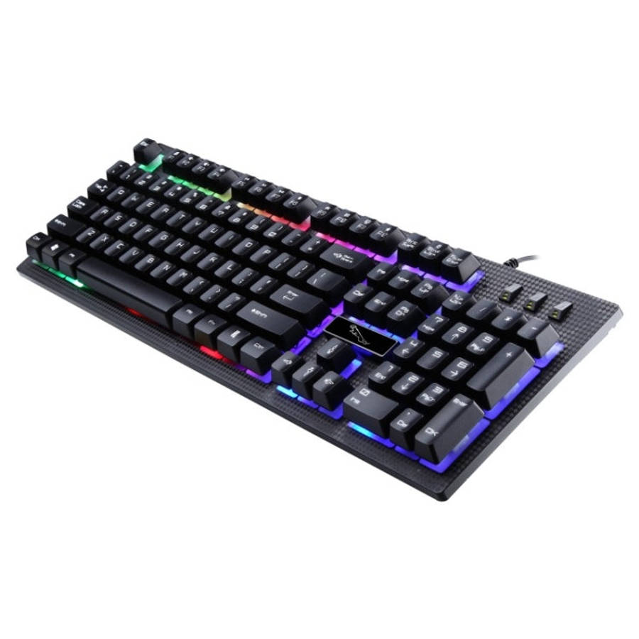 ZGB G20 104 Keys USB Wired Mechanical Feel Glowing Computer Keyboard Gaming Keyboard