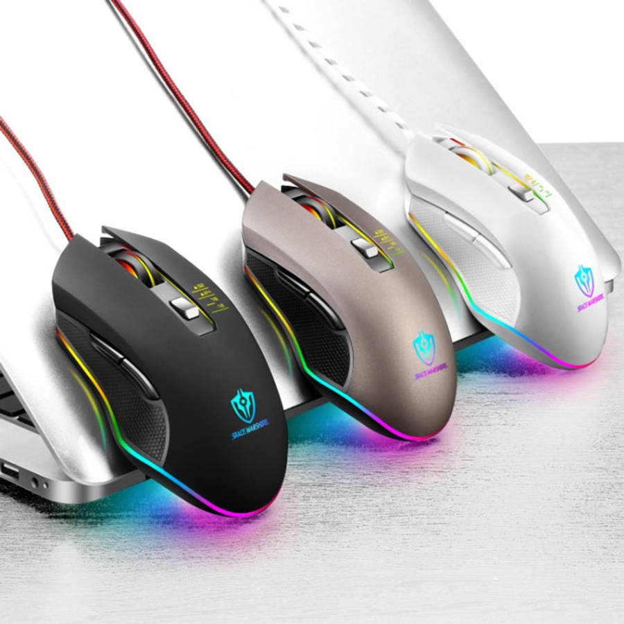 SHIPADOO GM3 3600 DPI Four-speed Adjustable Four-button Cool Colorful Respiration Light Gaming Wi...