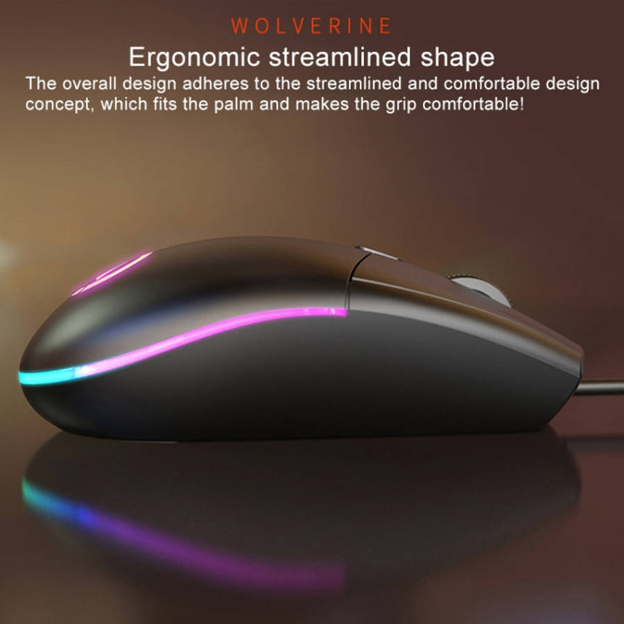 YINDIAO G3SE 1600DPI 3-modes Adjustable 3-keys RGB Light Wired Business Mouse