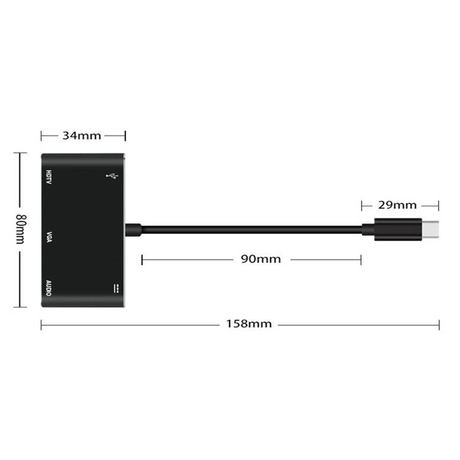USB-C / Type-C to HDMI /VGA /USB 3.0 /PD Converter