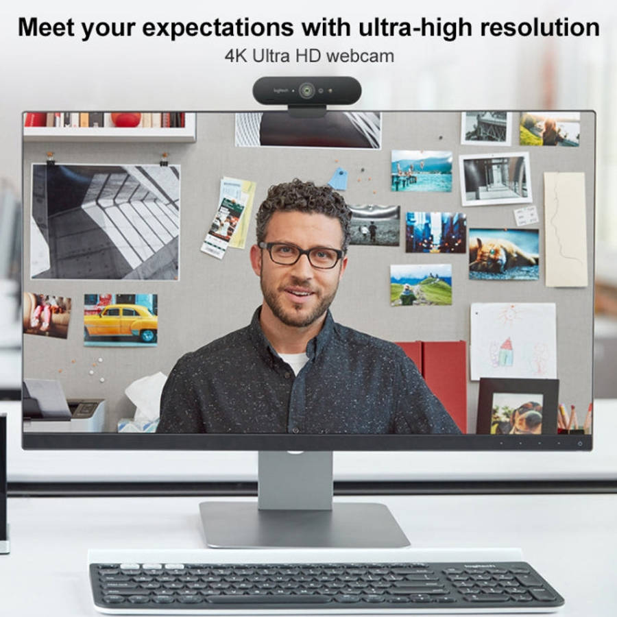 Logitech C1000e BRIO 4K HD Wide-angle Live Computer Camera with Microphone, C1000e