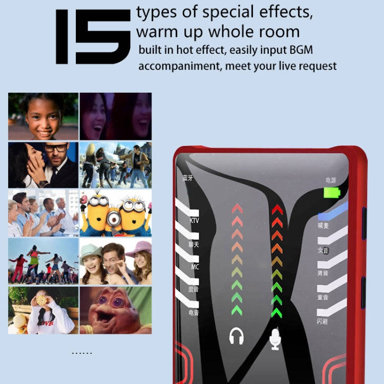 RK-C21 Bluetooth Live Broadcast Audio Headset Microphone Webcast Entertainment Streamer Sound Car...