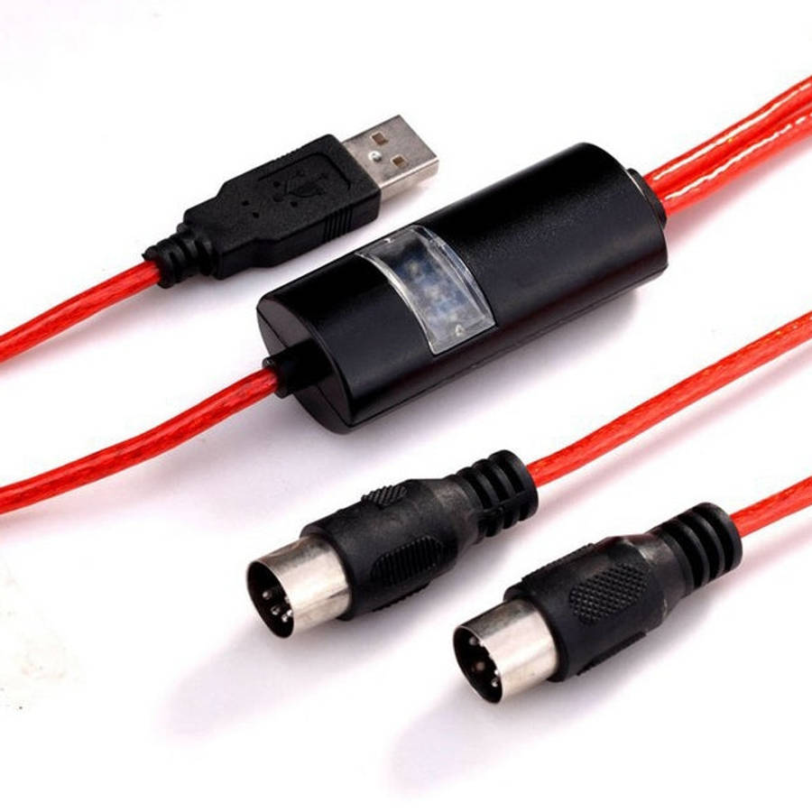 WERSI UM-18 USB MIDI Cable MidiPort Midi Cable Electric Piano Electronic Drum Music Editing Line,...