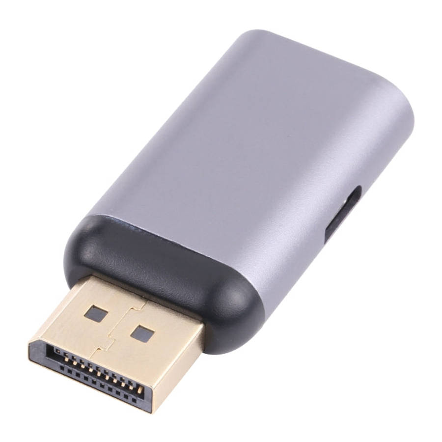 2 in 1 4K 60Hz DP Male to USB-C / Type-C Charging + USB-C / Type-C Female Adapter, DP