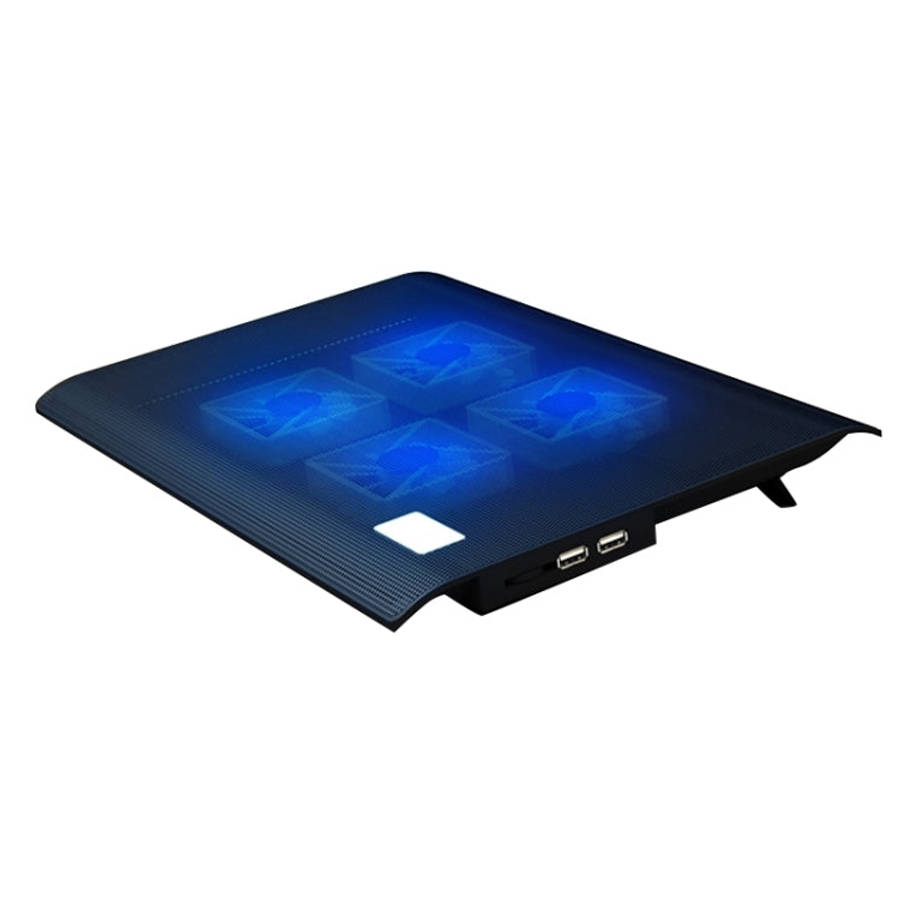 NUOXI L112A Four Fans Adjustable Speed Silent Notebook Computer Cooling Base USB Cooler Pad with ...