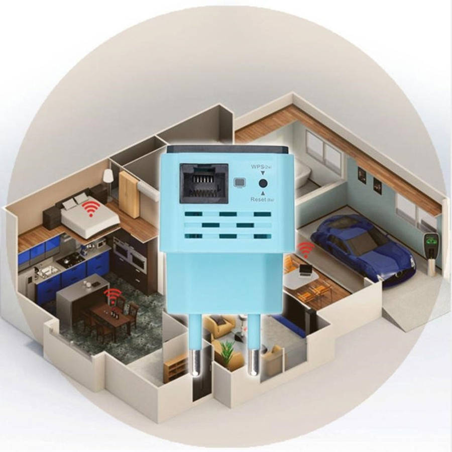 300Mbps Wireless WiFi Range AP / Repeater Signal Booster, EU Plug, WiFi Range AP