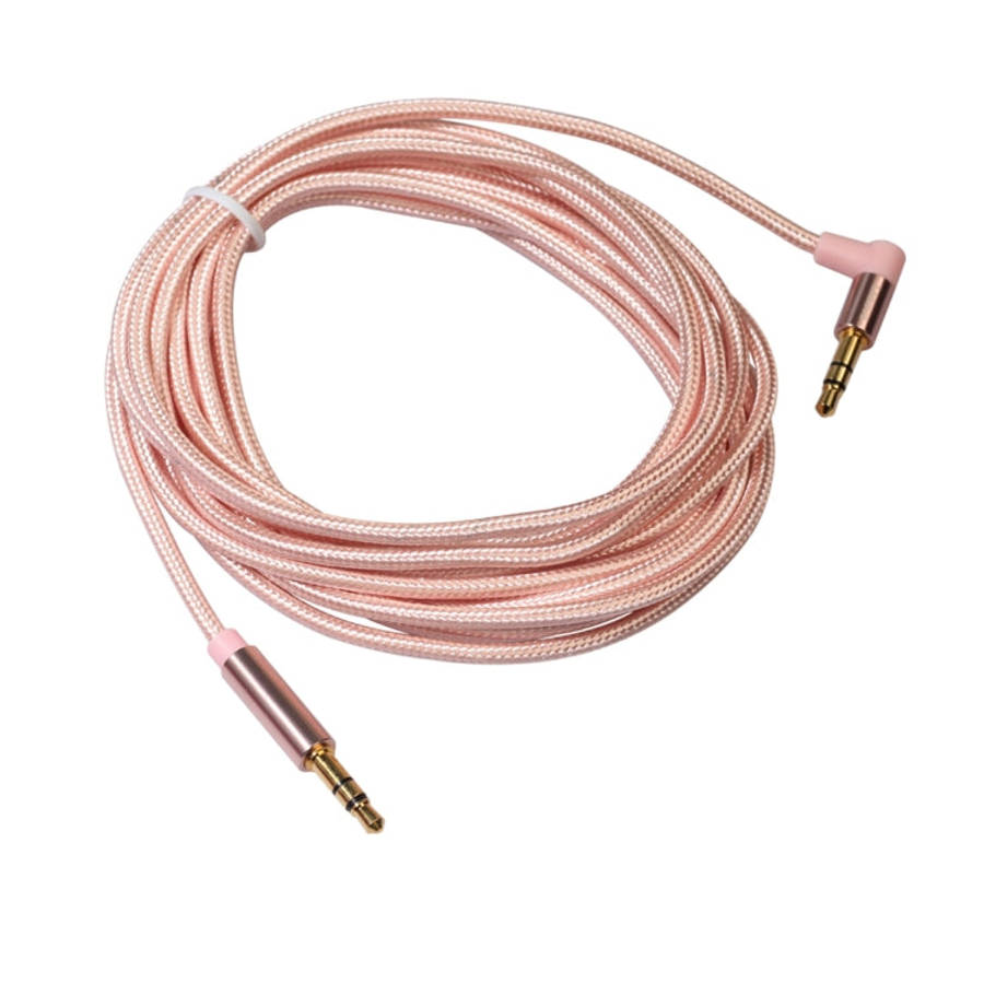 AV01 3.5mm Male to Male Elbow Audio Cable, Length: 3m, 3m