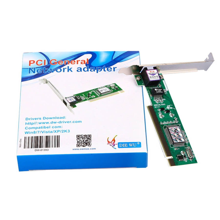 TXA001 DW-8139D RTL8139 10/100Mbps PCI Network Card Desktop Network Adapter for computer PC, TXA001